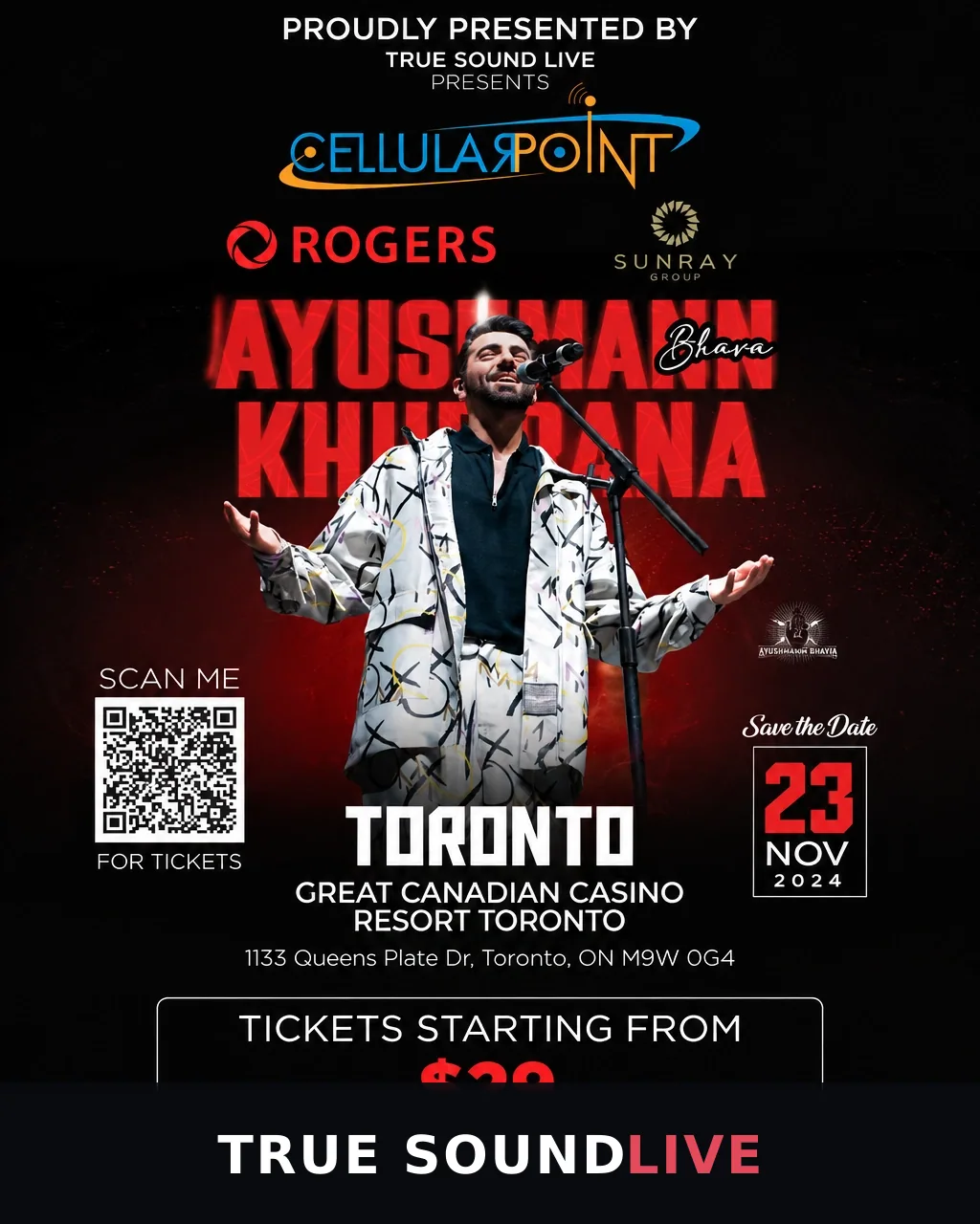 Ayushmann Khurrana live in Toronto, November 2024