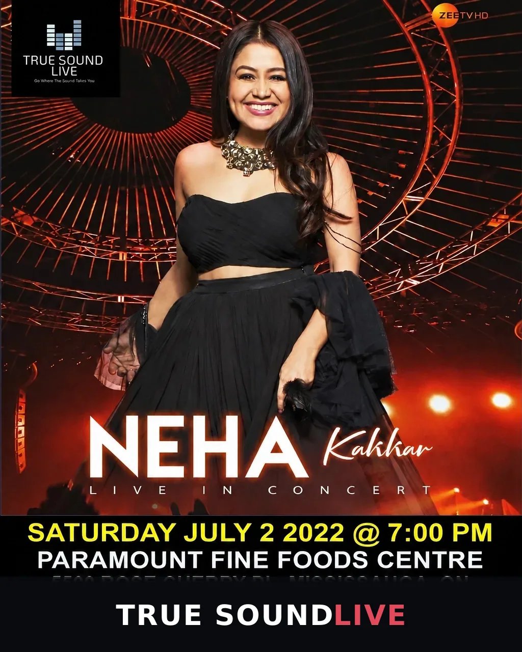 Neha Kakkar live in concert poster