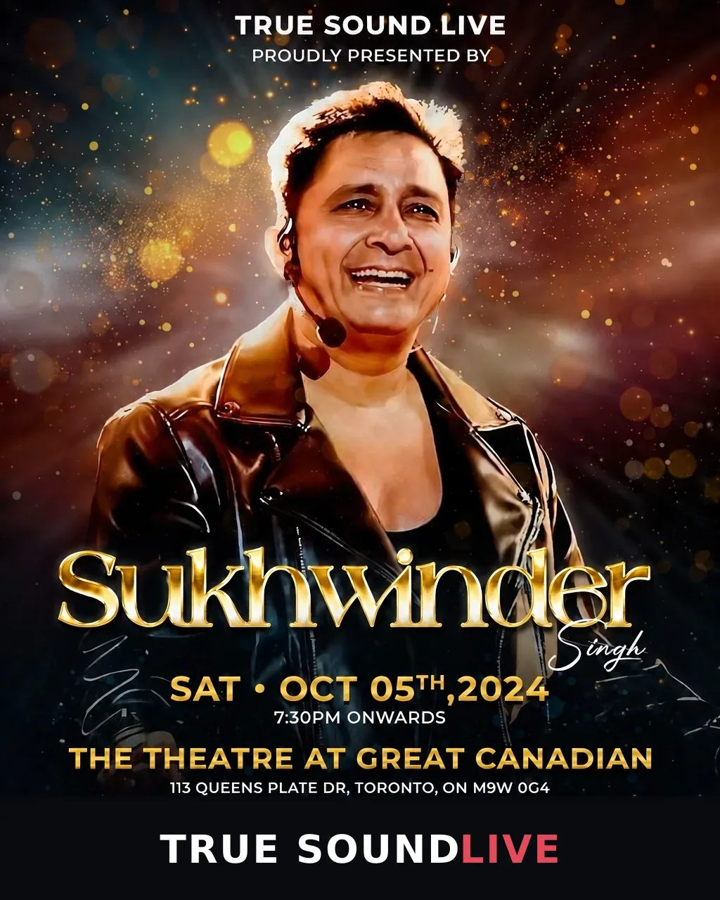 Sukhwinder Singh live concert poster